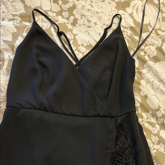 Forever 21 Black Asymmetrical Fringe Dress - Picture 3 of 5